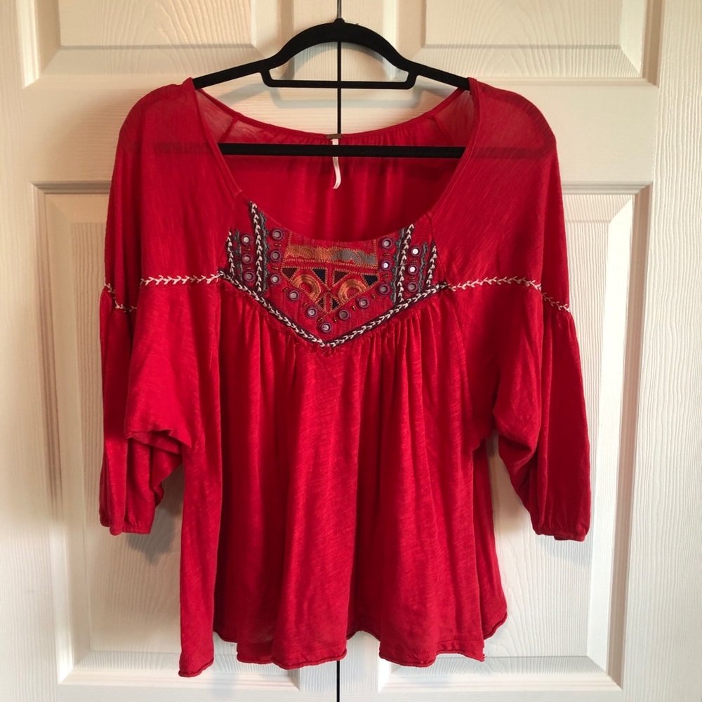 Free People Peasant Blouse